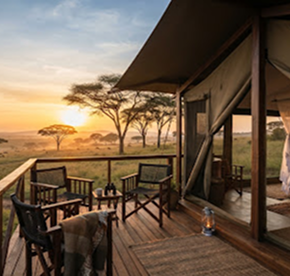 Serengeti luxury safari deck