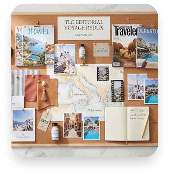 TLC Editorial Voyage Moodboard