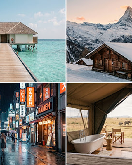 Travel Experiences Collage